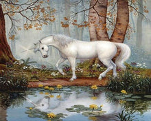 Load image into Gallery viewer, paint by numbers | Unicorn In Forest | animals easy unicorns | FiguredArt