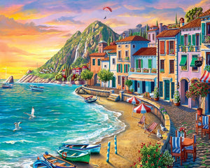 Paint by numbers | Beach holidays | easy landscapes cities | Figured'Art