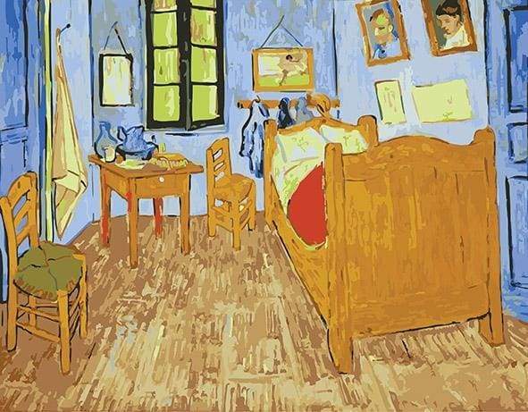 paint by numbers | Van Gogh House | famous paintings intermediate van gogh | FiguredArt