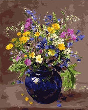 Load image into Gallery viewer, paint by numbers | Vase full of Flowers | flowers intermediate | FiguredArt