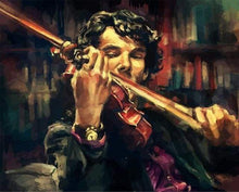 Load image into Gallery viewer, paint by numbers | Violinist | intermediate movies music new arrivals | FiguredArt