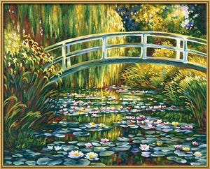 paint by numbers | Water Lily Pond | advanced landscapes | FiguredArt