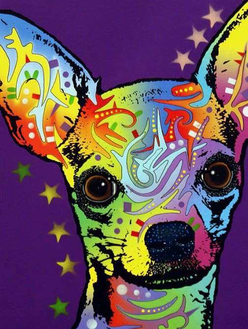 paint by numbers | Watercolor Dog | animals dogs intermediate | FiguredArt