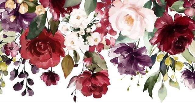 paint by numbers | Watercolor Flowers | flowers intermediate | FiguredArt