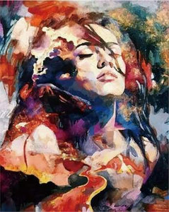 paint by numbers | Watercolor Woman | intermediate romance | FiguredArt