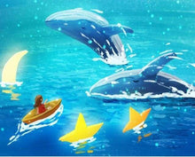 Load image into Gallery viewer, paint by numbers | Whale Jumps | animals easy fish new arrivals whales | FiguredArt