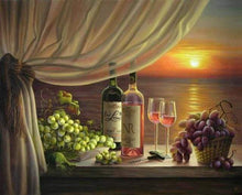 Load image into Gallery viewer, paint by numbers | Wine and Grapes | intermediate landscapes romance | FiguredArt