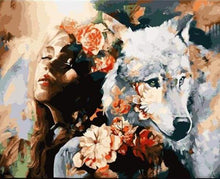 Load image into Gallery viewer, paint by numbers | Wolf Sensuality | animals intermediate wolves | FiguredArt