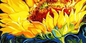 paint by numbers | Yellow Sunflowers | easy flowers | FiguredArt