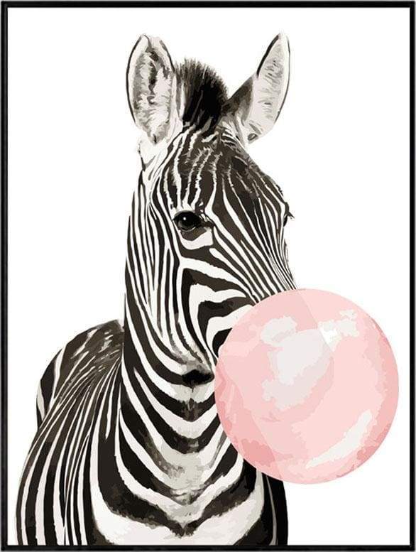 paint by numbers | Zebra Bubble | animals easy zebras | FiguredArt